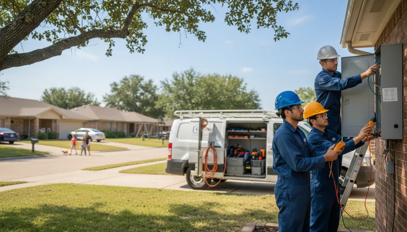 Certified electrician providing emergency electrical services in Alto, TX